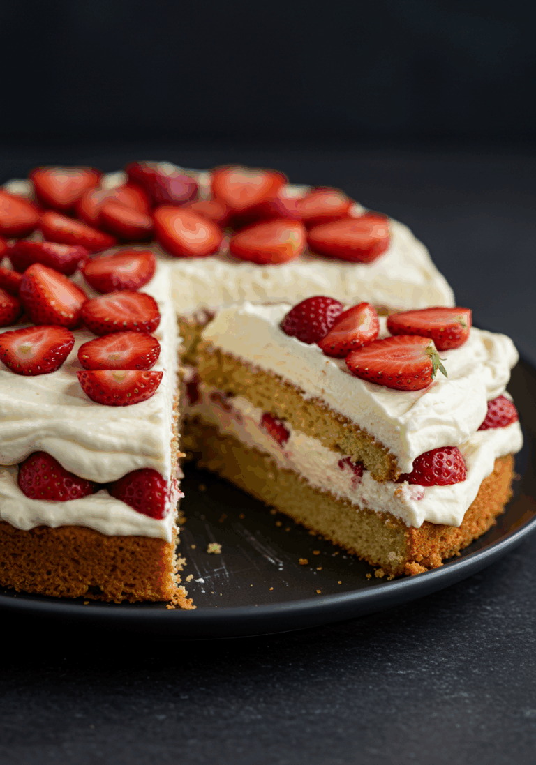 Erdbeerkuchen mit Mascarpone