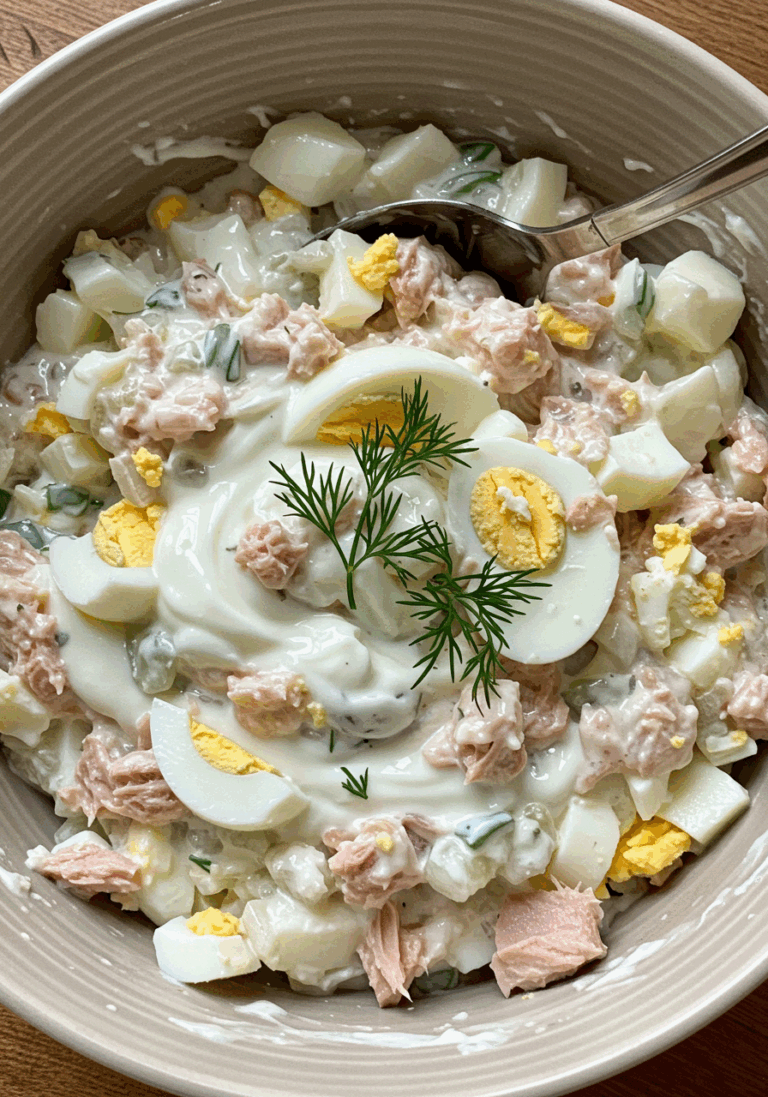 Thunfischsalat mit Ei und Joghurt