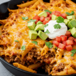 Käsiger Taco Nudelauflauf