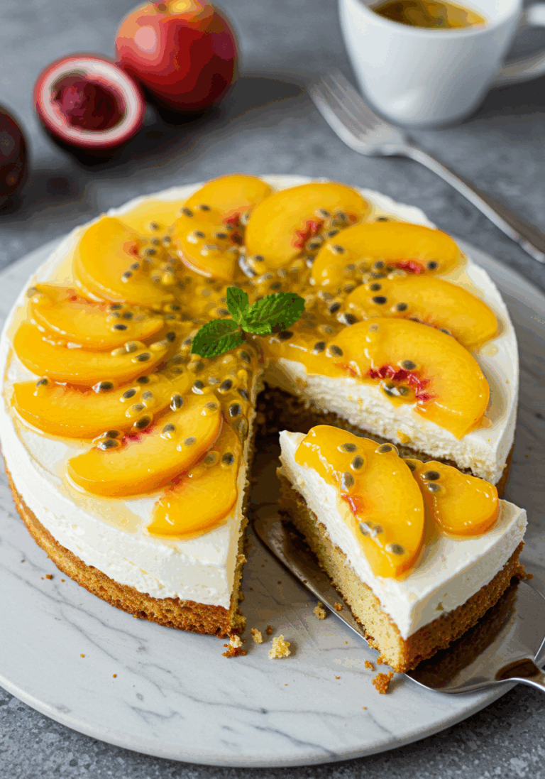 Pfirsich Maracuja Torte