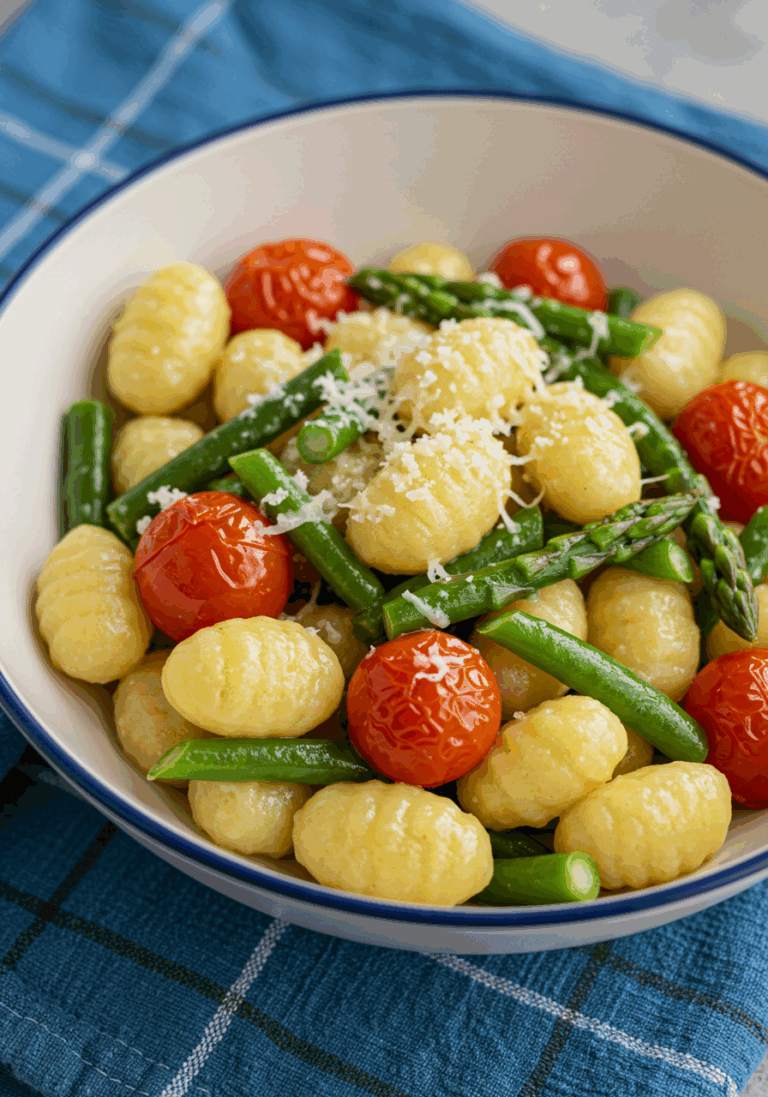 Gnocchi mit grünem Spargel