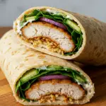 Leckerer Honig-Senf-Hähnchen-Wrap