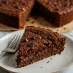 Haferflocken Kuchen mit Schokolade