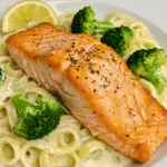 Lachs mit Brokkoli Alfredo