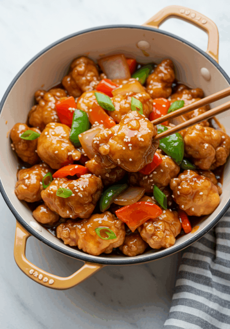 Schnelles Hähnchen süß-sauer
