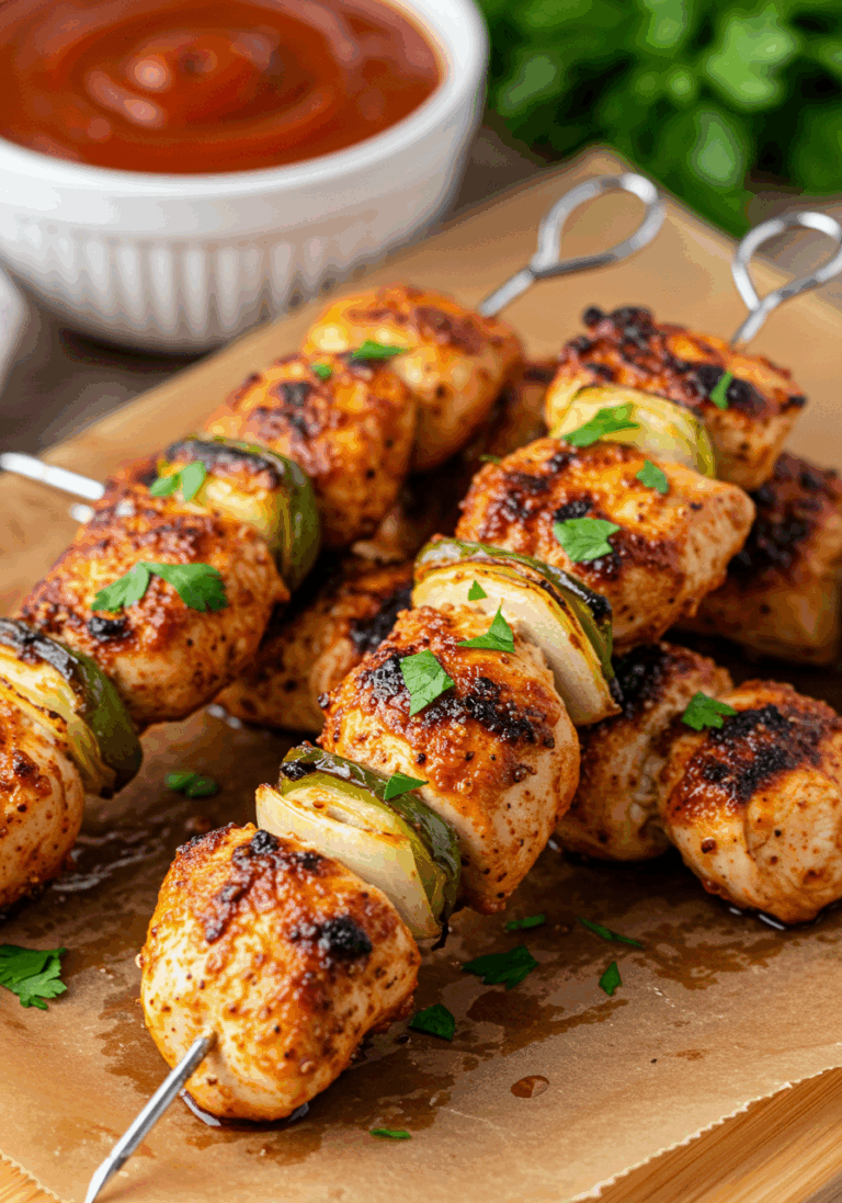 Hähnchenspieße aus der Heißluftfritteuse