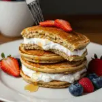 Protein Pfannkuchen Rezept mit Quark Füllung