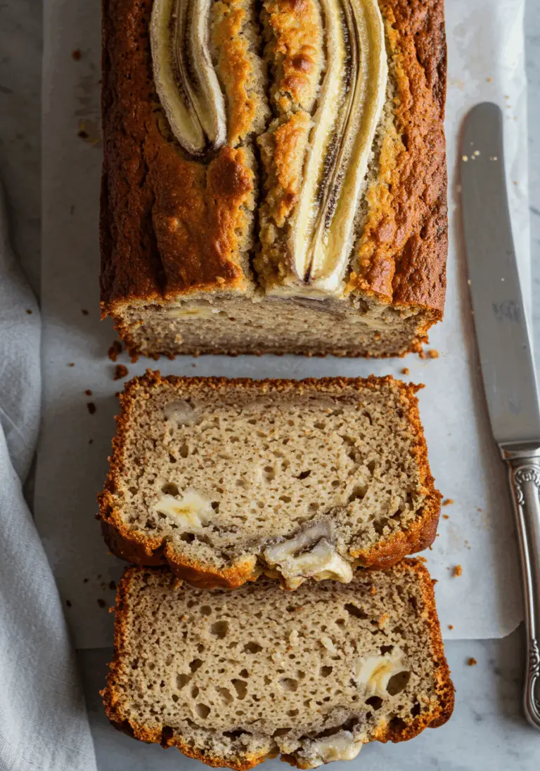 Bananenbrot mit Quark