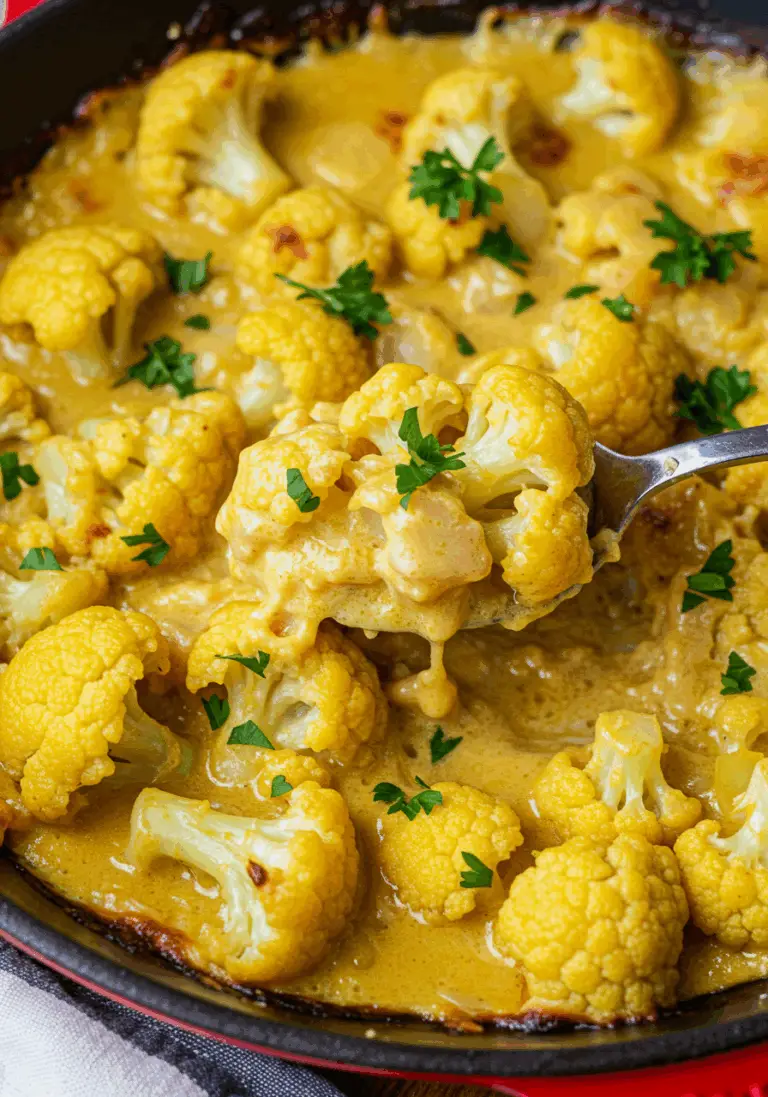 Cremiger Blumenkohl-Curry aus dem Backofen