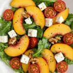 Gebratene Pfirsiche Salat