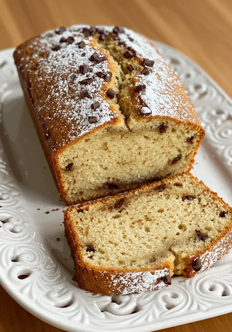 Bananenbrot mit Schokolade