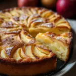 Apfelkuchen mit Pudding