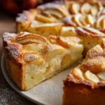 Apfelkuchen mit Pudding