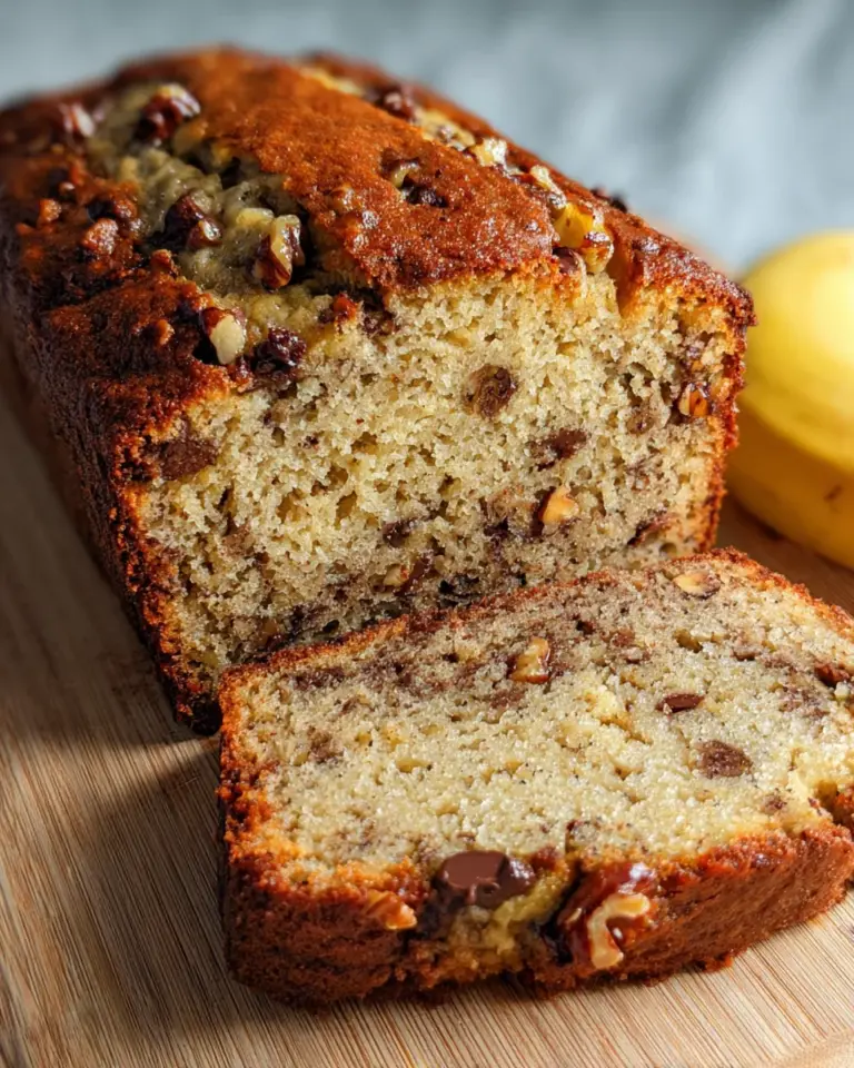 Bananenbrot mit Quark