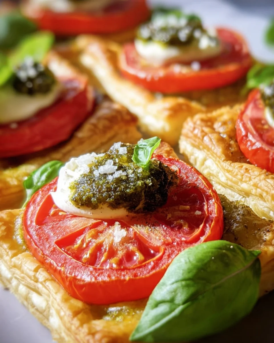 Blätterteig-Tomaten-Quadrate