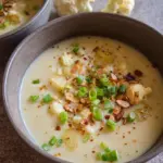 Blumenkohl-Cremesuppe mit Kartoffeln