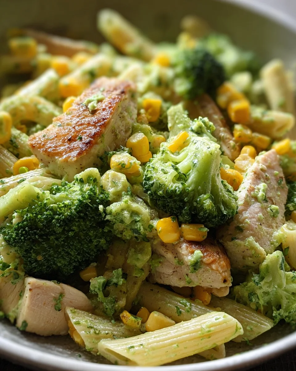 Brokkoli-Mais-Nudeln