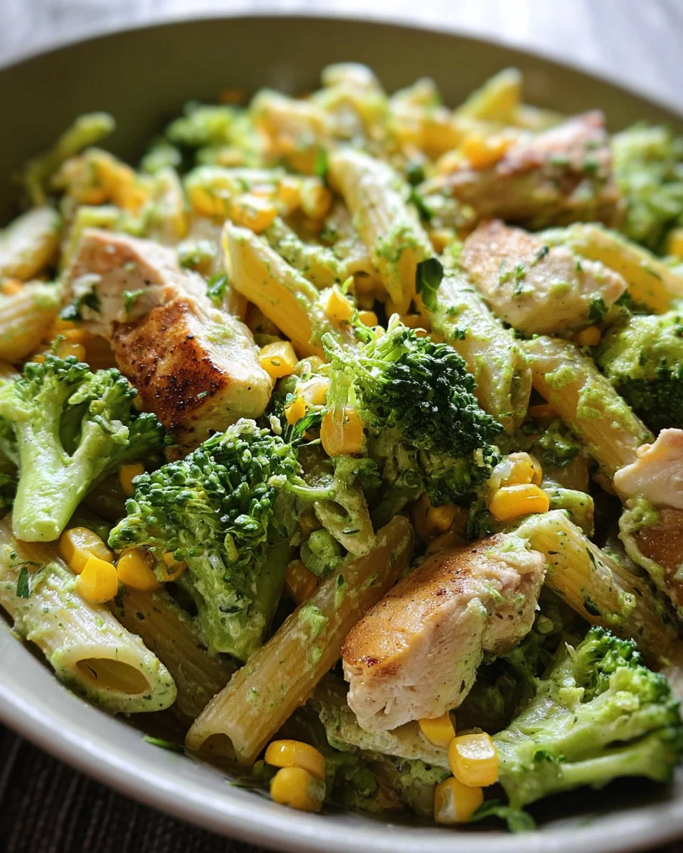 Brokkoli-Mais-Nudeln