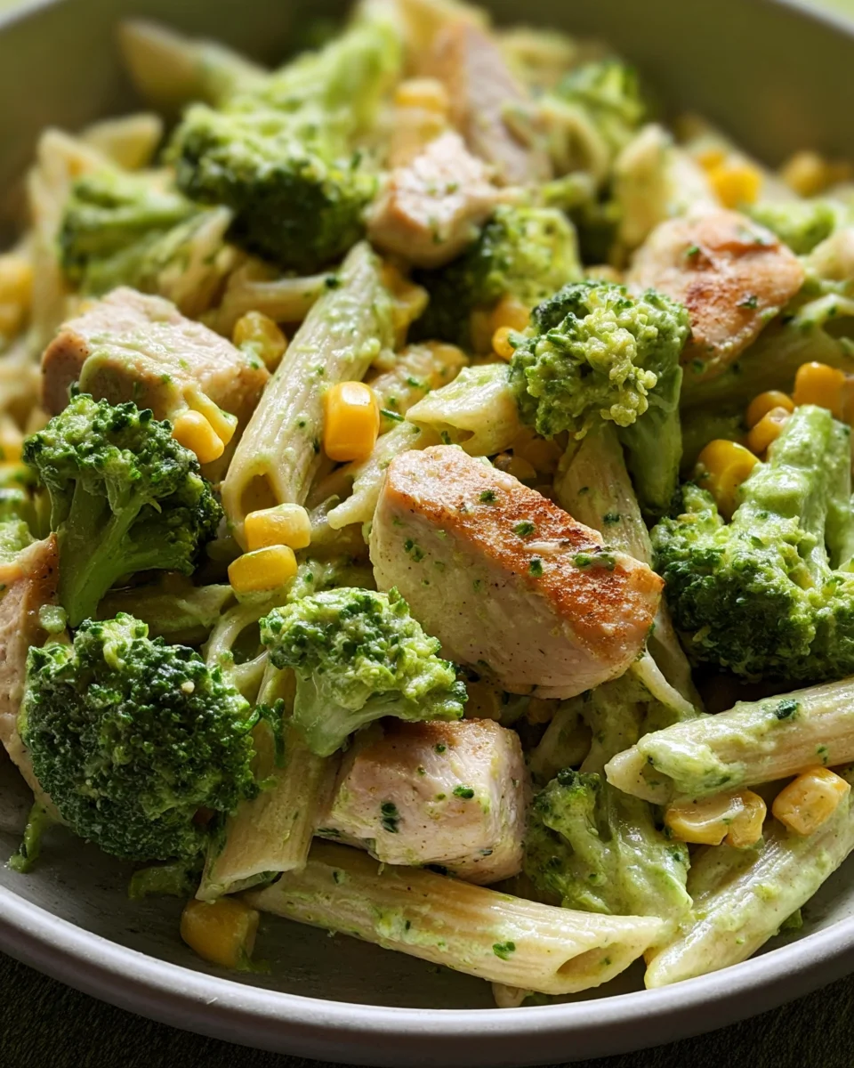 Brokkoli-Mais-Nudeln