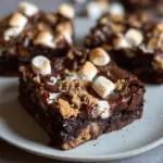 Brownie mit Marshmallows und Kekse (einfaches Rezept)