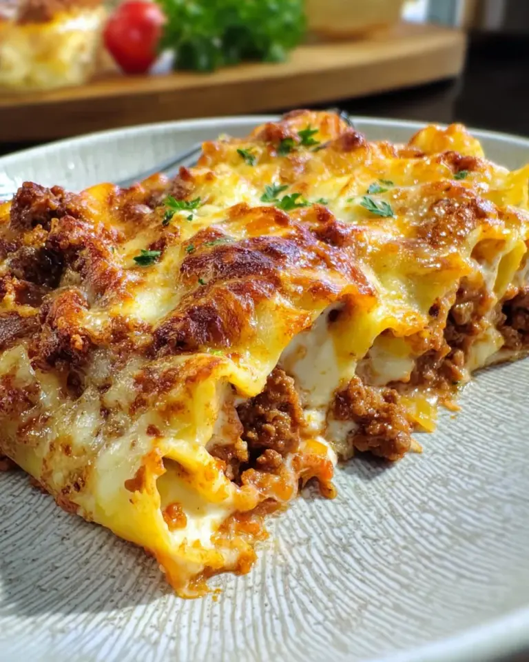 Cannelloni mit Hackfleischfüllung