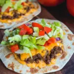 Cheeseburger Wraps aus der Pfanne