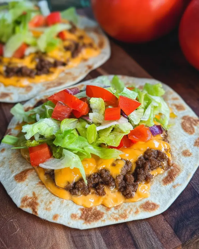 Cheeseburger Wraps aus der Pfanne