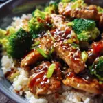 Chicken Teriyaki mit Brokkoli und Reis