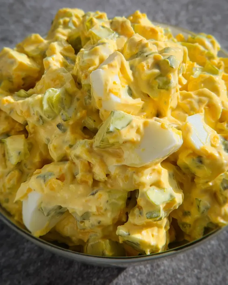 Cremiger Eiersalat mit Joghurt und Mayonnaise