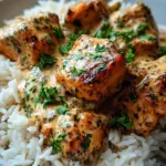 Cremiges Kräuterhähnchen mit Basmatireis