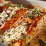 Cremiges Lachsfilet aus dem Ofen