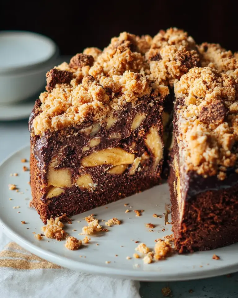 Dreifacher Kuchengenuss: Schoko, Apfel & Streusel vereint