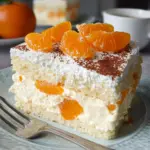 Fantakuchen mit Mandarinen und Schmandcreme