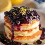 Fluffige Pancakes mit Blaubeer Sauce