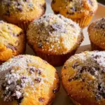 Fluffige Vanillemuffins mit Streuseln