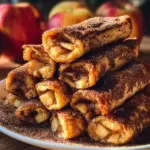 French Toast Roll-Ups mit Apfel-Zimt-Füllung (vegan)