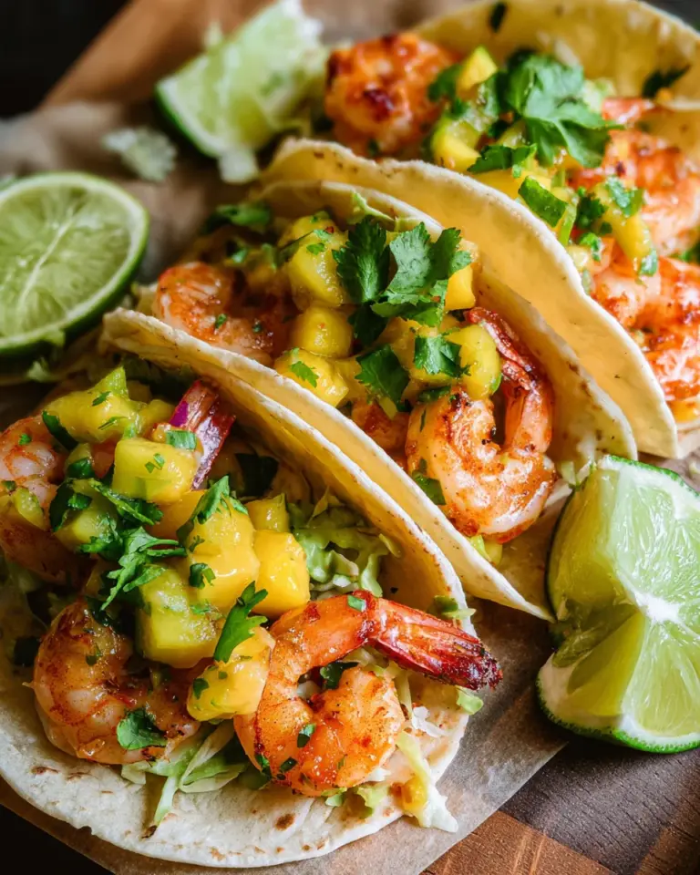 Garnelen Tacos mit Mango-Avocado-Salsa
