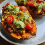 Gefüllte Süßkartoffel Mexican Style