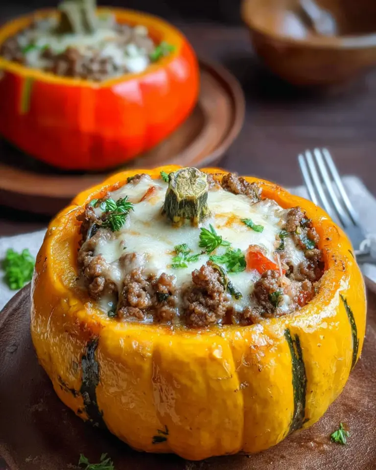 Gefüllter Kürbis mit Hackfleisch: 2 Tricks, die dich umhauen