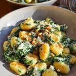 Gnocchi Pfanne mit Spinat und Feta - einfach & schnell