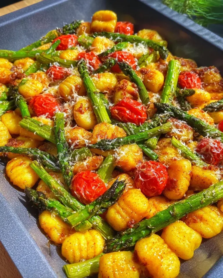 Gnocchi Spargel Blech