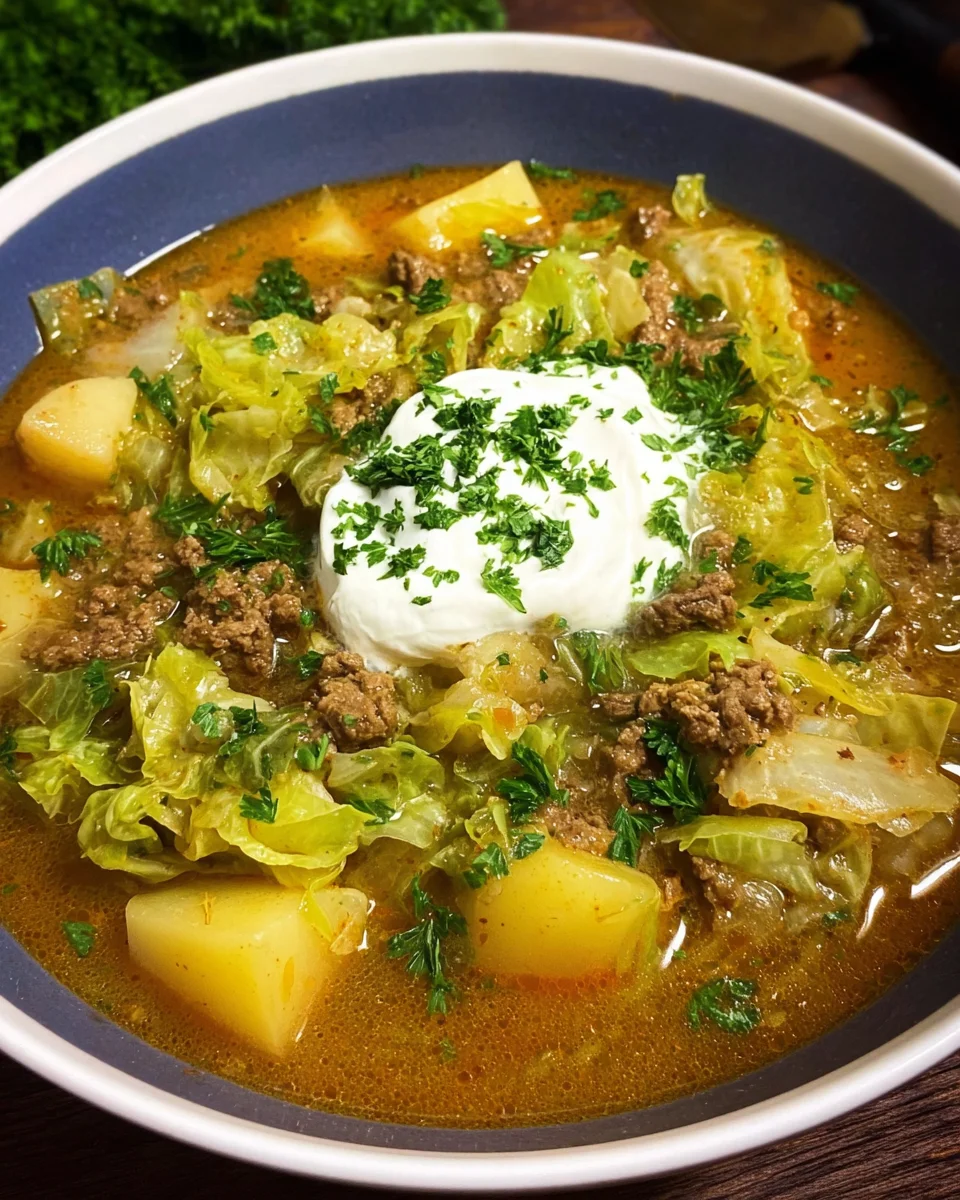 Hackfleisch-Spitzkohl-Kartoffel-Eintopf