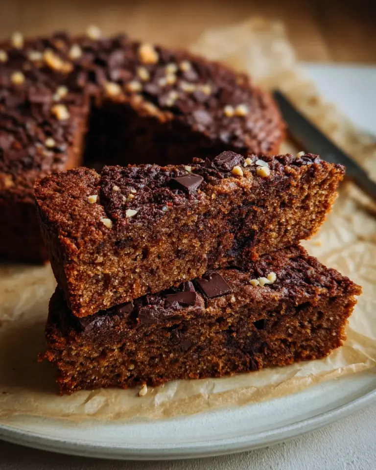 Haferflocken Kuchen mit Schokolade
