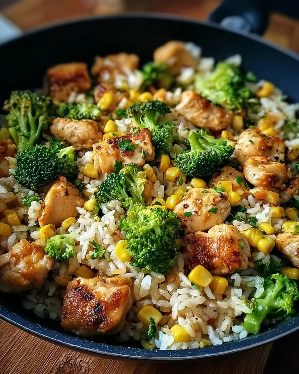 Hähnchen-Reis-Pfanne