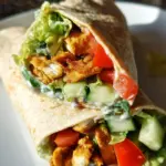 Hähnchen Wraps – Köstliches Hähnchenfleisch und frisches Gemüse