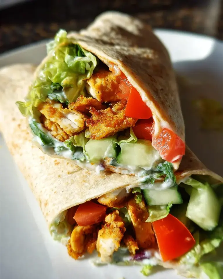 Hähnchen Wraps – Köstliches Hähnchenfleisch und frisches Gemüse