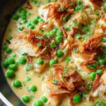 Hähnchen mit Erbsen in Senf-Sahne-Sauce