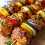 Hähnchenspieße aus der Heißluftfritteuse