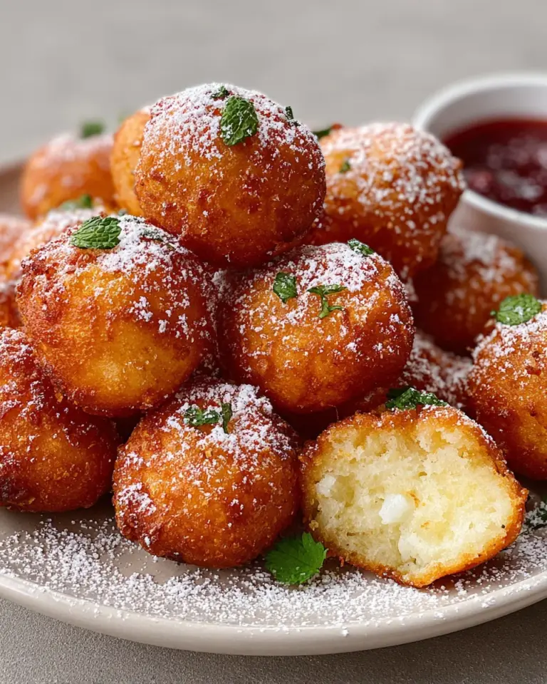 Hüttenkäsebällchen aus der Heißluftfritteuse