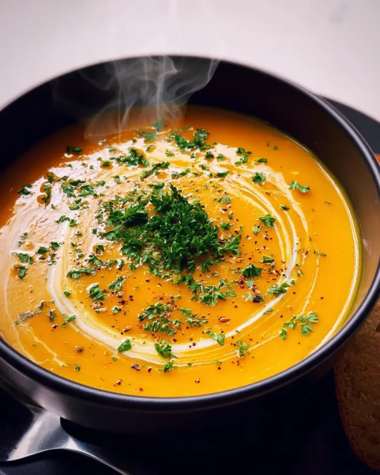 Kartoffel-Möhren-Suppe – so cremig & lecker